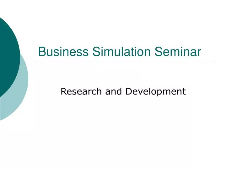 business simulation seminar