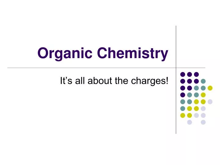 organic chemistry