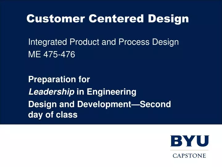 customer centered design