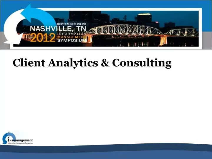 client analytics consulting