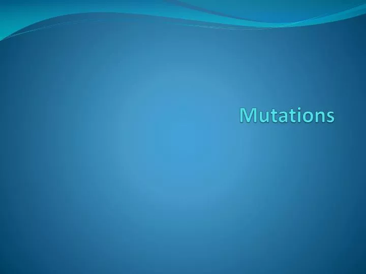 mutations