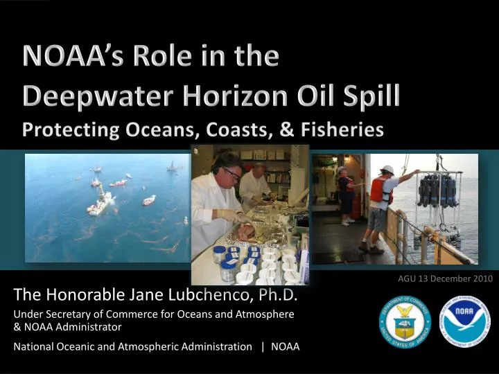 noaa s role in the deepwater horizon oil spill