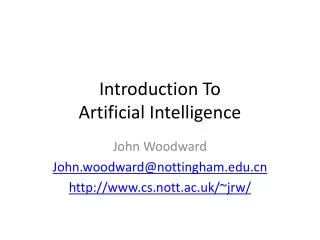 Introduction To Artificial Intelligence