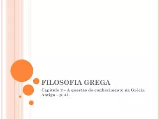 filosofia grega