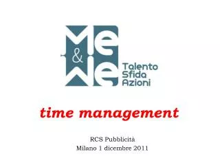 time management