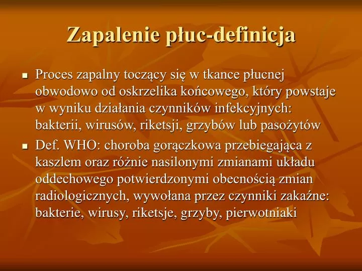 zapalenie p uc definicja