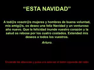 esta navidad
