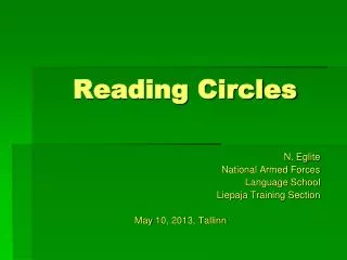 Reading Circles
