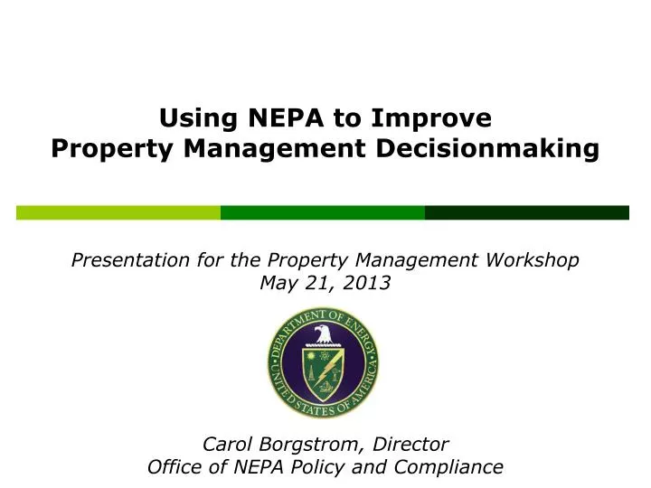 presentation for the property management workshop may 21 2013