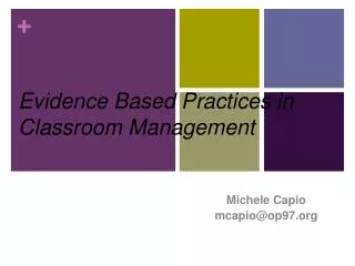 PPT - 5 Evidenced Based Practices For Classroom Management PowerPoint ...