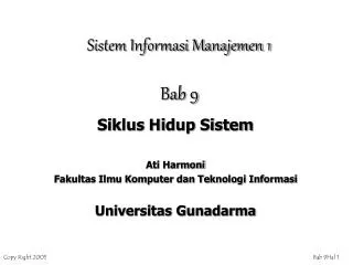 sistem informasi manajemen 1 bab 9