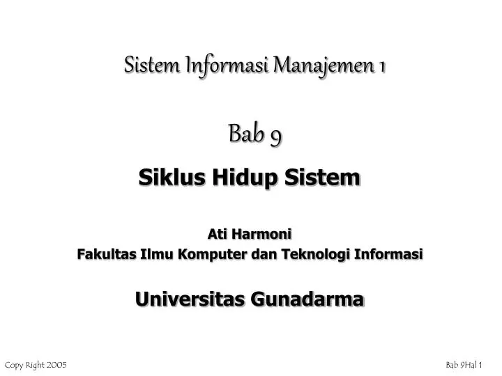 sistem informasi manajemen 1 bab 9