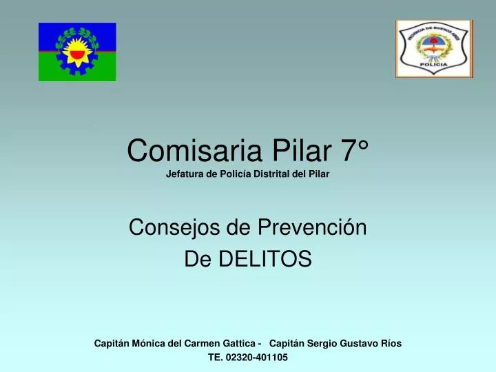 comisaria pilar 7 jefatura de polic a distrital del pilar