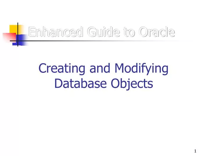 enhanced guide to oracle