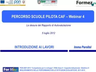 introduzione ai lavori