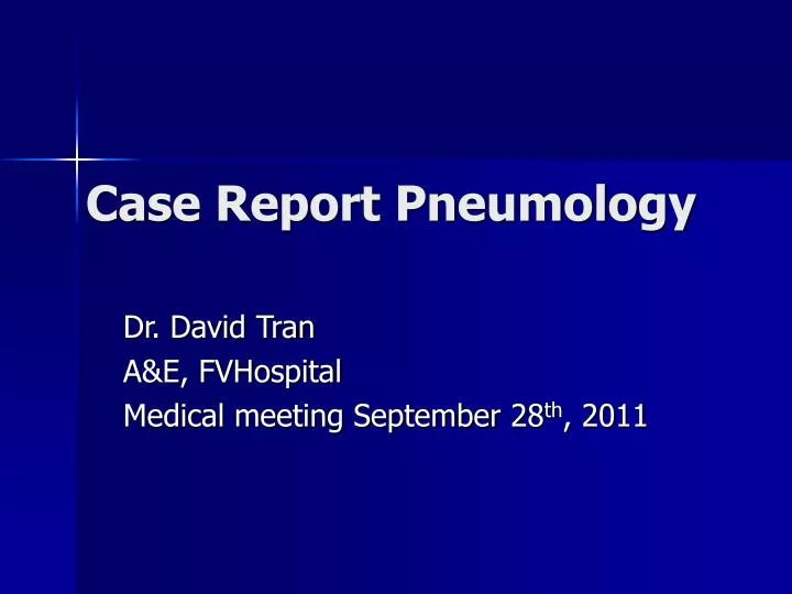 case report pneumology