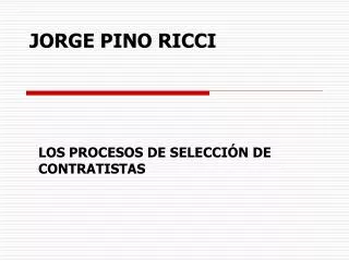 jorge pino ricci