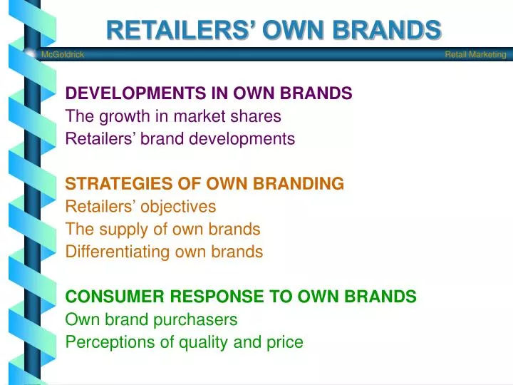 retailers own brands