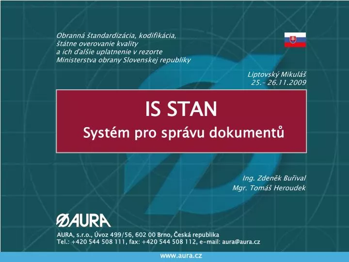 is stan syst m pro spr vu dokument