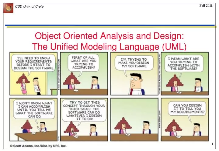 object oriented analysis and design the unified modeling language uml