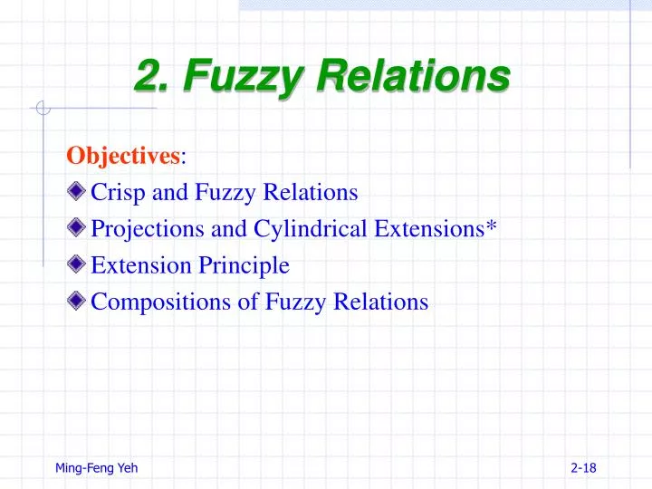 2 fuzzy relations