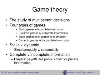 Game theory