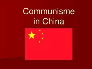 communisme in china
