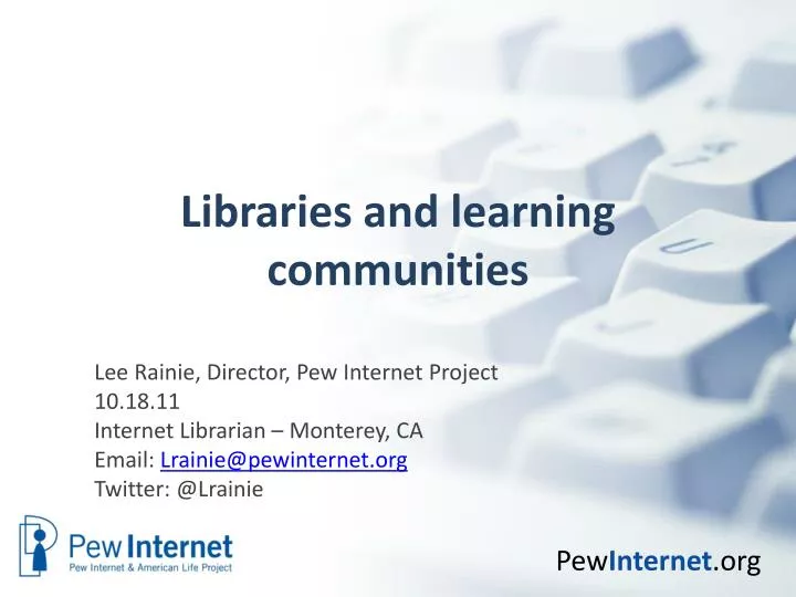 libraries and learning communities