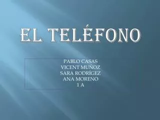 el tel fono