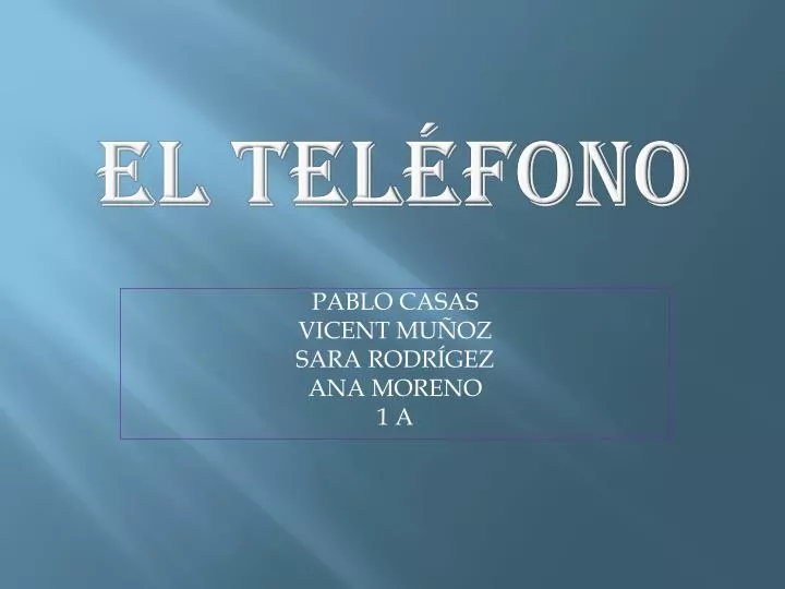 el tel fono