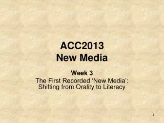 ACC2013 New Media