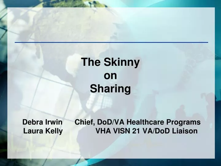 the skinny on sharing