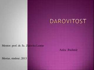 darovitost