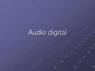 audio digital