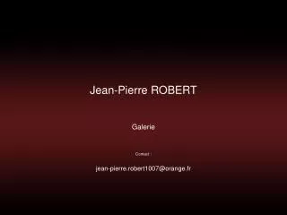 Jean-Pierre ROBERT