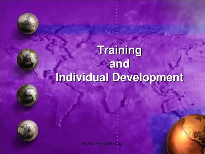 training and individual development