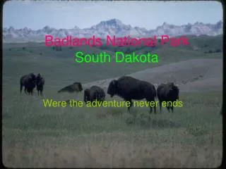 Badlands National Park South Dakota