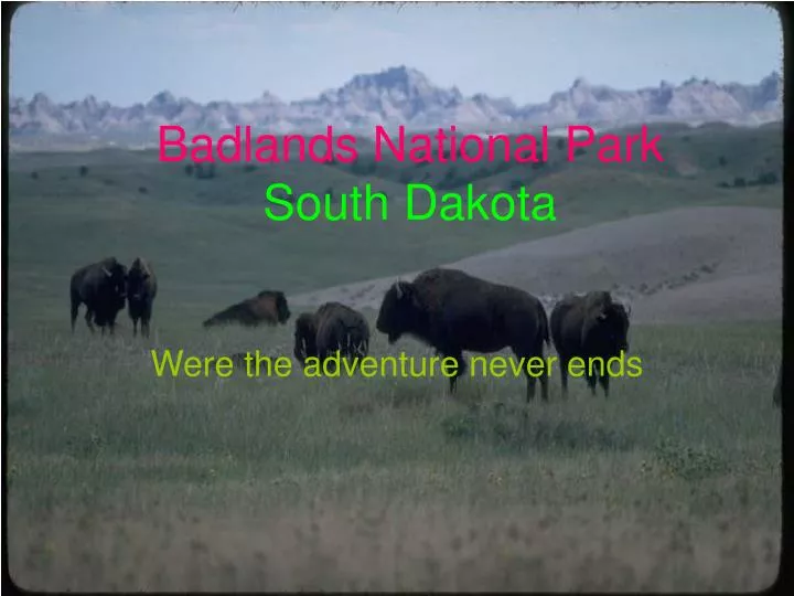 badlands national park south dakota