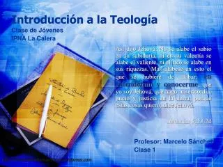 introducci n a la teolog a