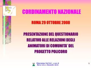 cordinamento nazionale