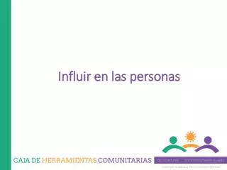 influir en las personas