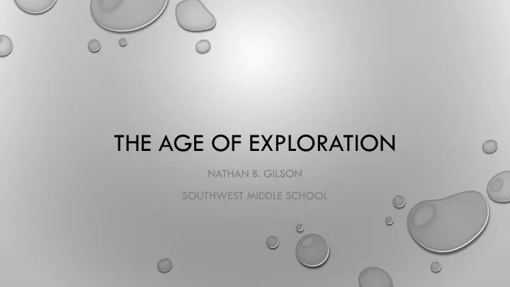 the age of exploration