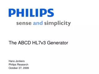 The ABCD HL7v3 Generator