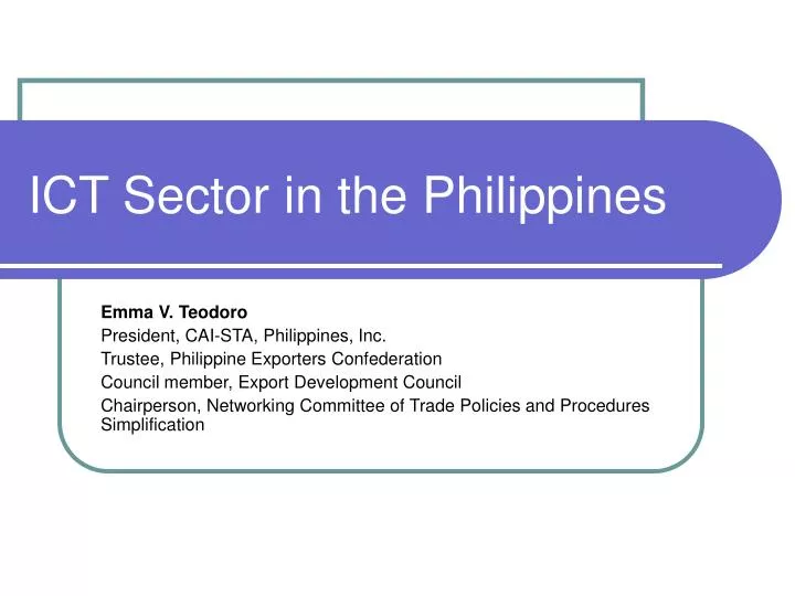 ict sector in the philippines