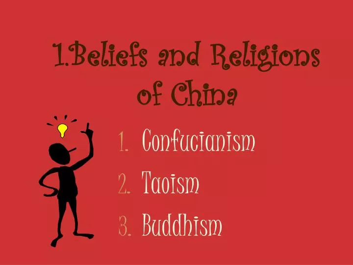 1 beliefs and religions of china