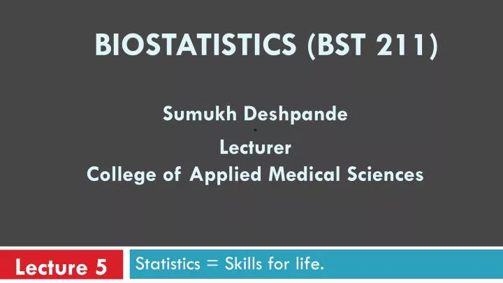 sumukh deshpande n lecturer college of applied medical sciences