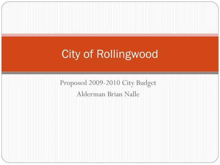 city of rollingwood