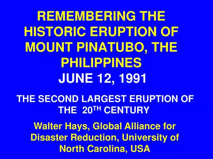 remembering the historic eruption of mount pinatubo the philippines june 12 1991