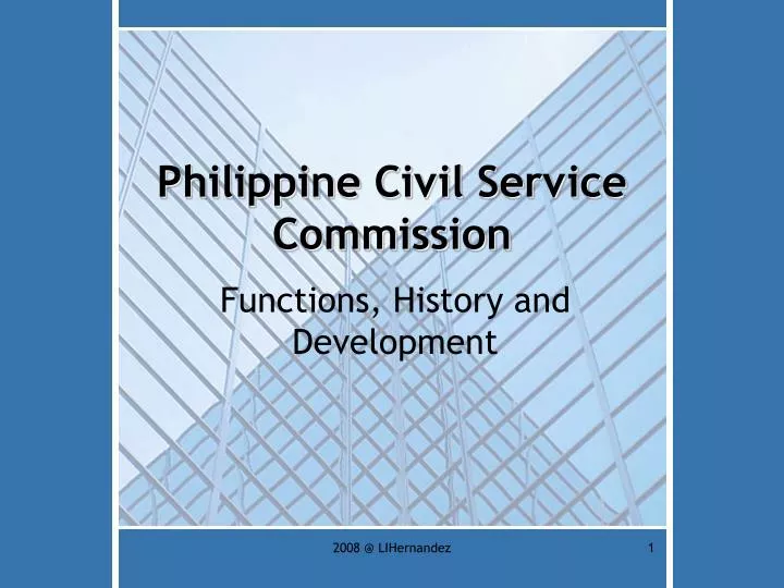 philippine civil service commission