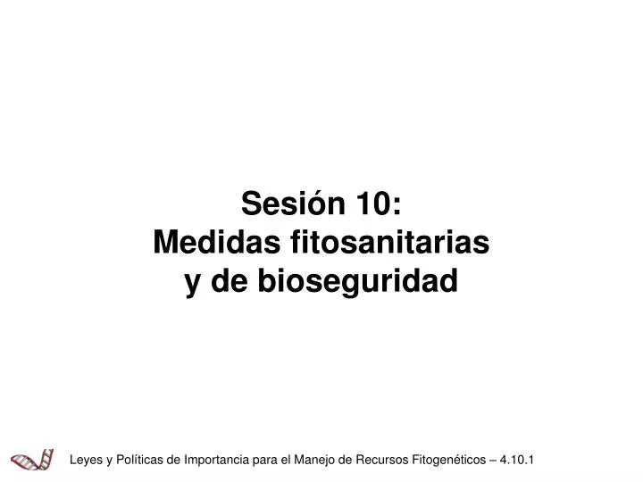 sesi n 10 medidas fitosanitarias y de bioseguridad